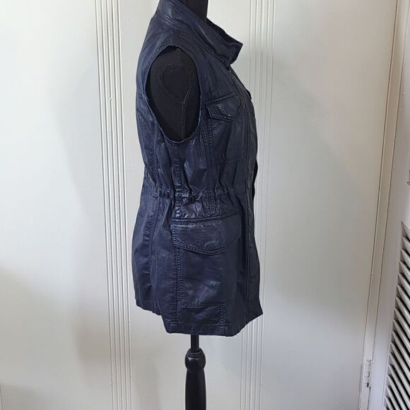Banana Republic Women's Denim Like Long Vest - Picture 4 of 6